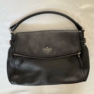 Kate Spade Cobble Hill Minka Shoulder Bag – Black Pebbled Leather